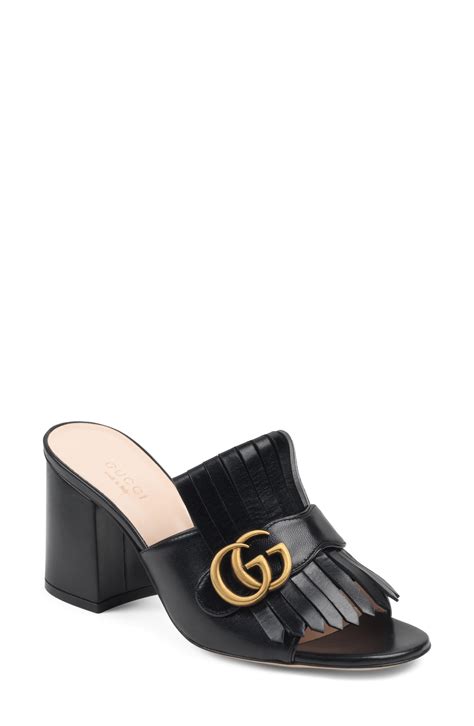 gucci marmont slide sandals|Gucci outlet sandals.